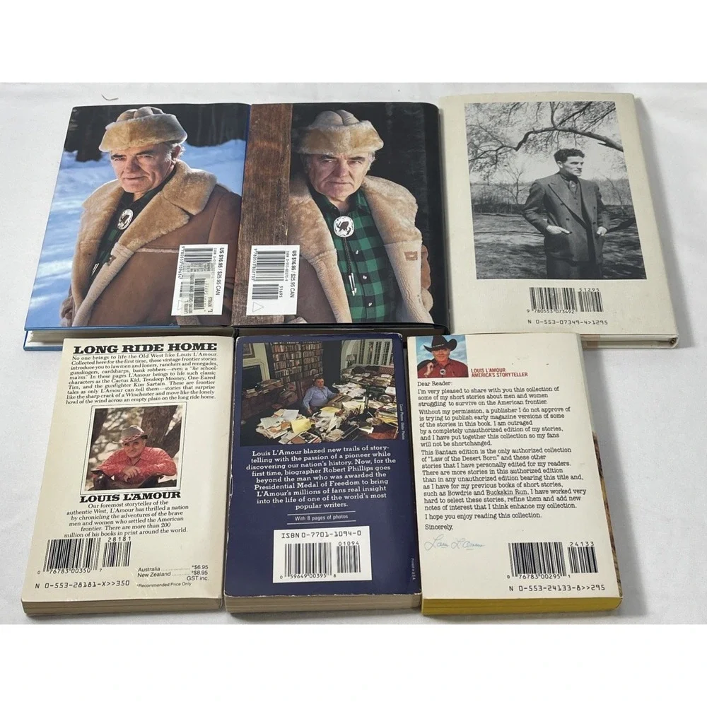 Louis L'Amour Western Lot Of 6‎ 3 Hb/3pb Vintage